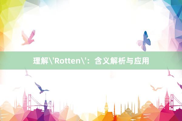 理解'Rotten'：含义解析与应用